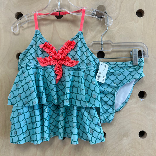 Blue Mermaid Scales 2pc. Swimsuit