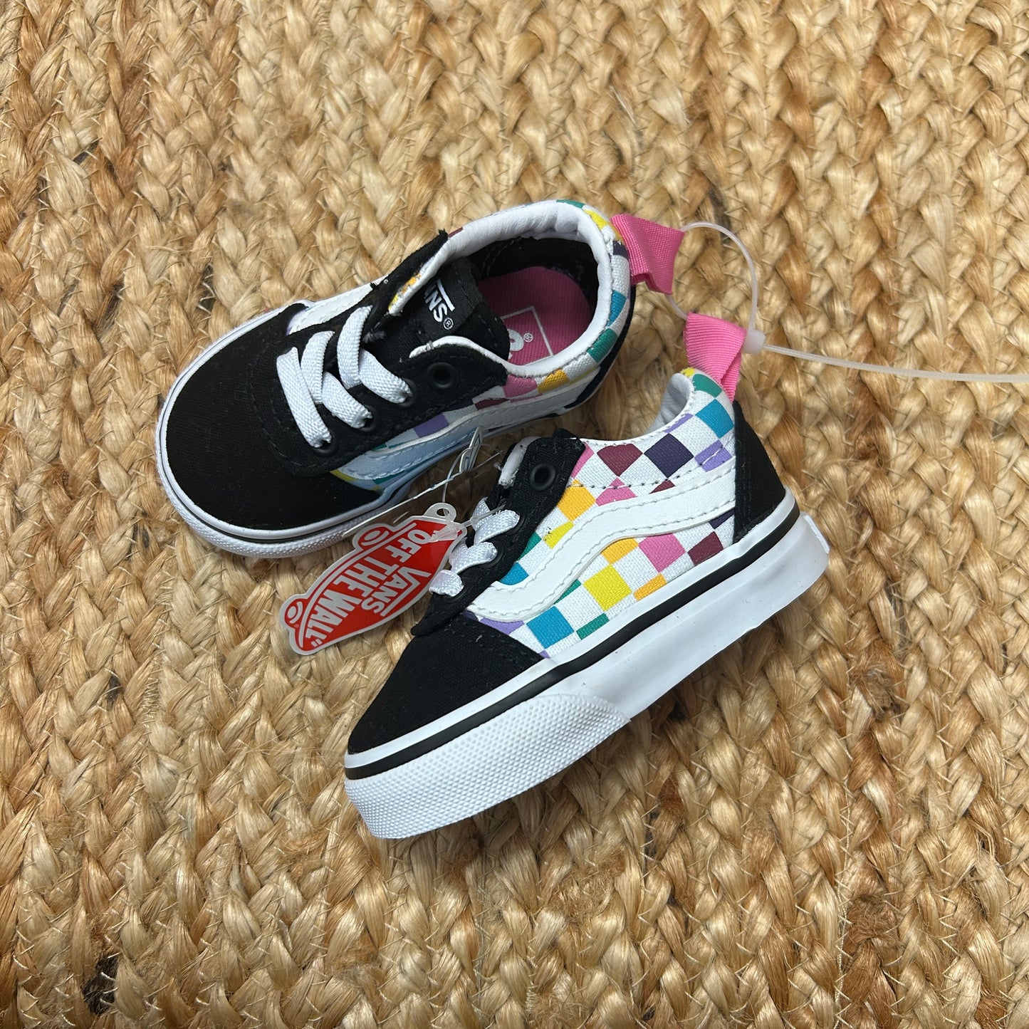 Rainbow Checkered Slip-Ons NEW!