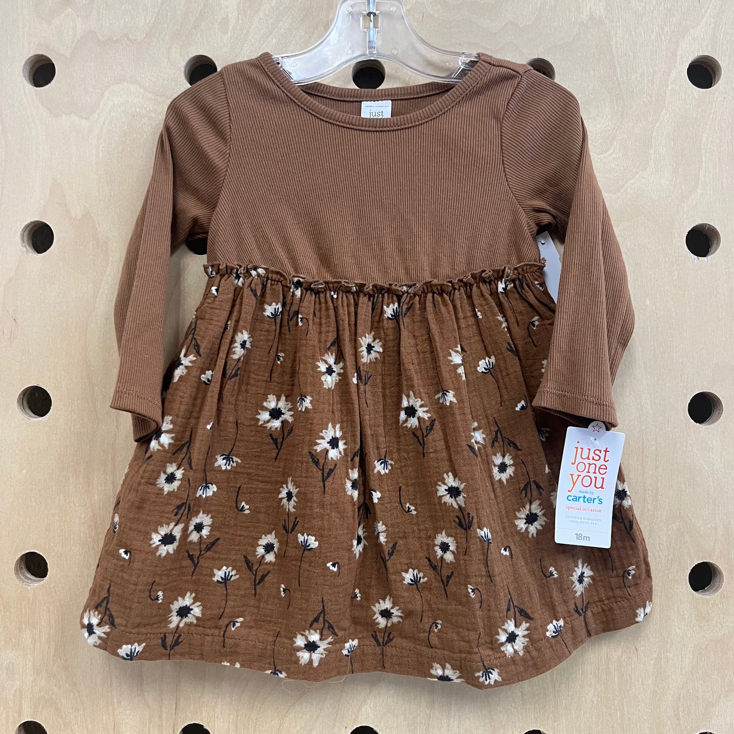 Brown Floral Dress NEW!