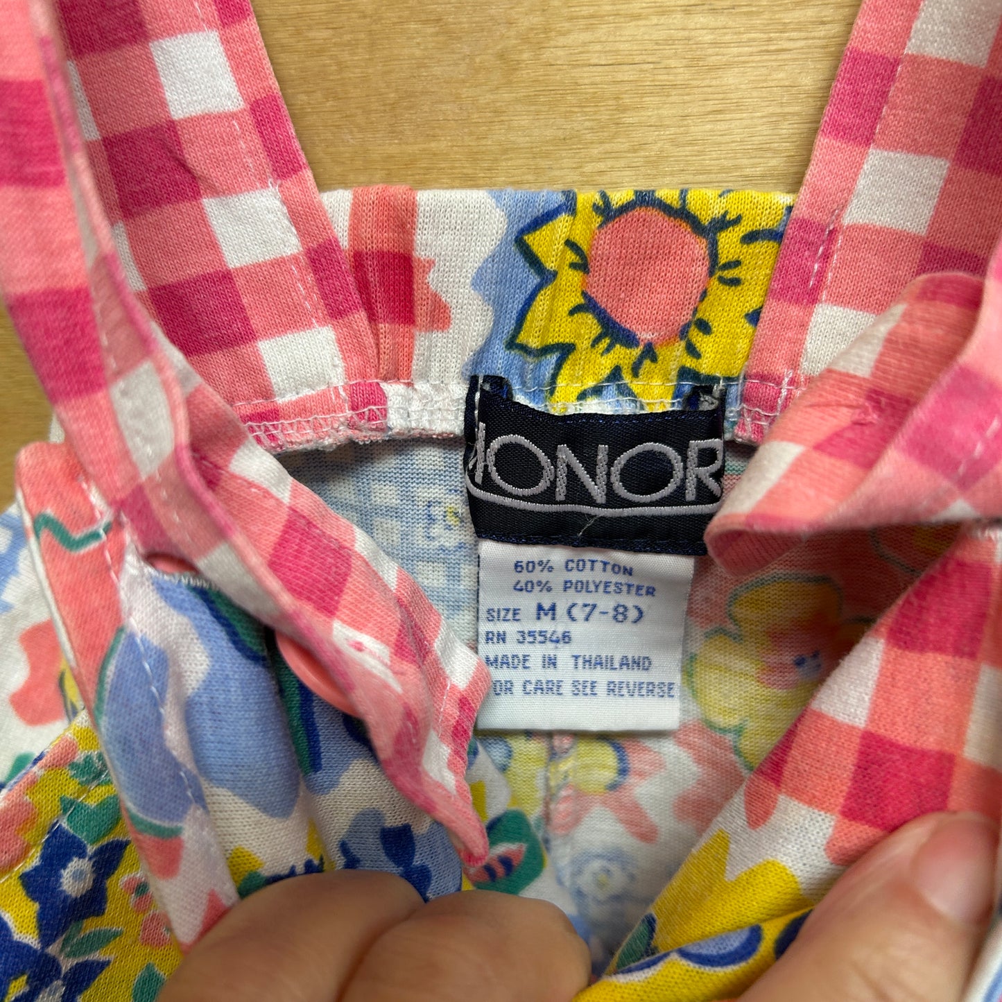 Honors Y2K Pink Colorful Gingham Romper