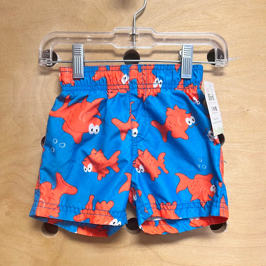 Blue Goldfish Swim Trunks