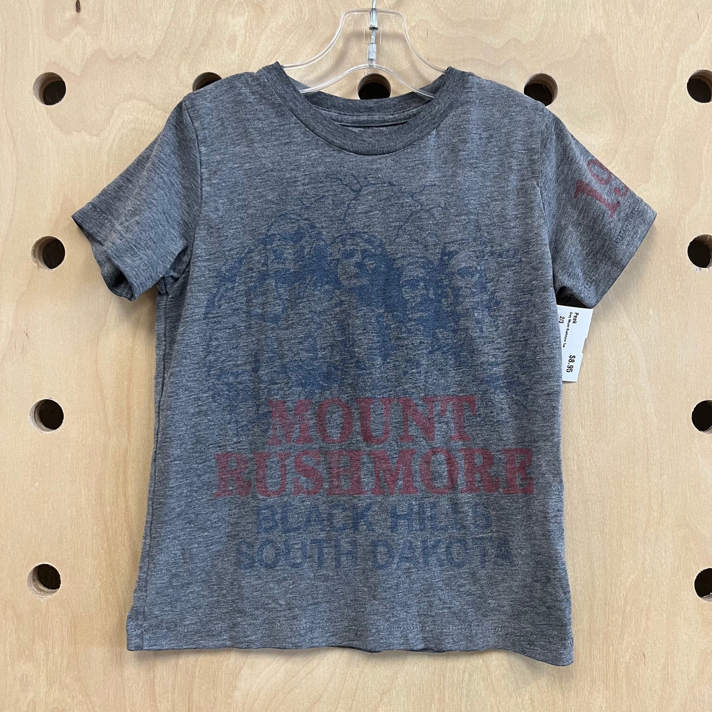 Grey Mount Rushmore Tee