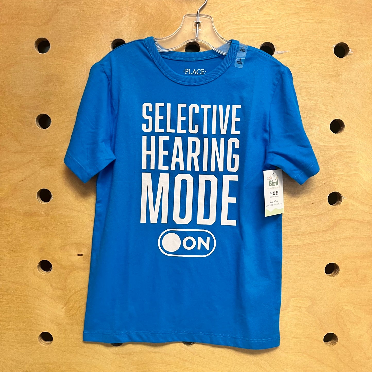 Blue 'Selective Hearing' Tee NEW!!