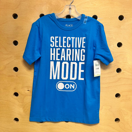 Blue 'Selective Hearing' Tee NEW!!