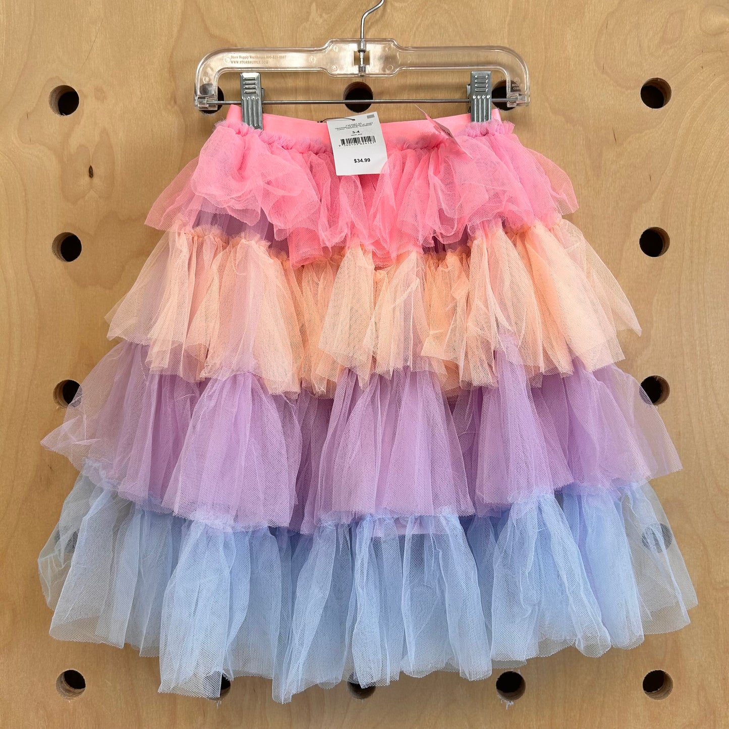 Rainbow Ruffled Tulle Skirt NEW!