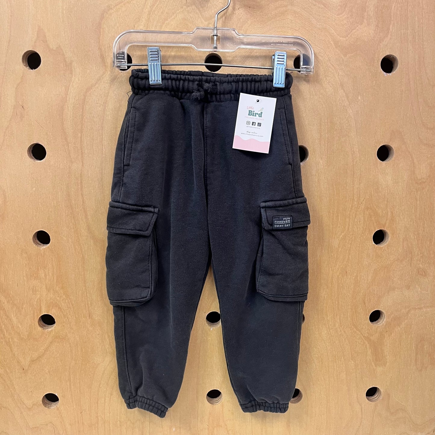 Grey Cargo Joggers