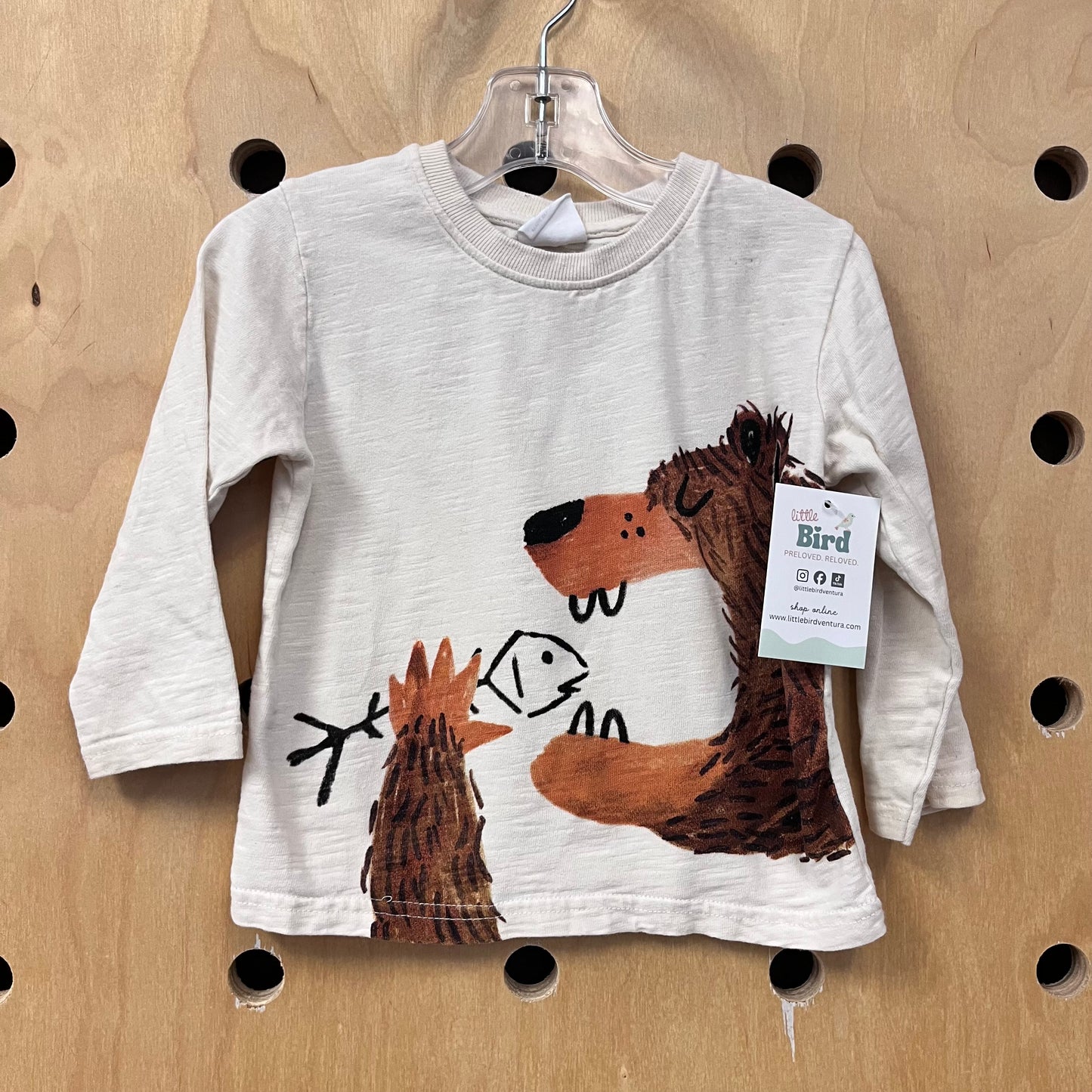 Cream Hungry Bear Tee
