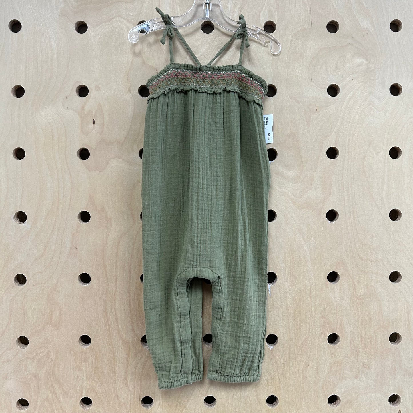 Green Gauze Jumpsuit