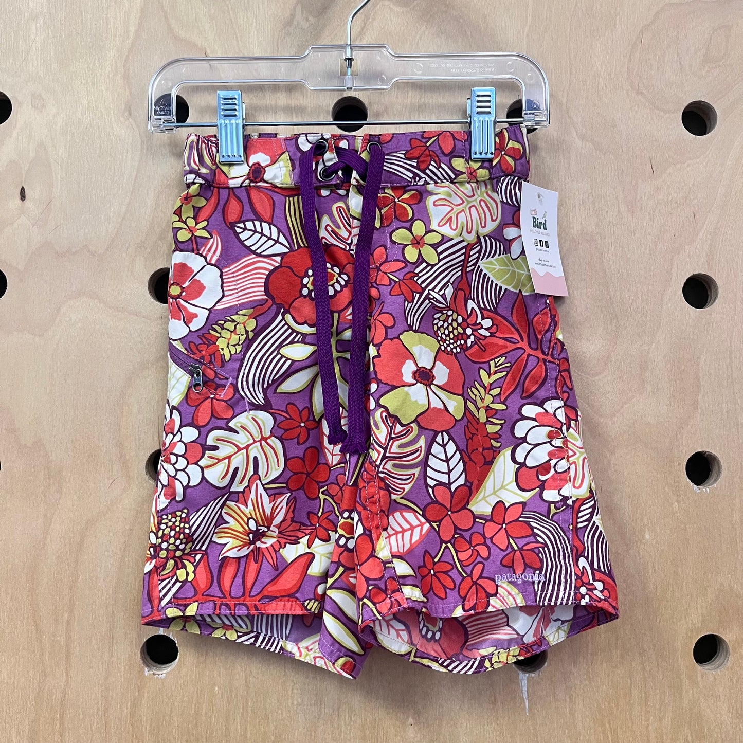 Purple Flowers Swim Trunks
