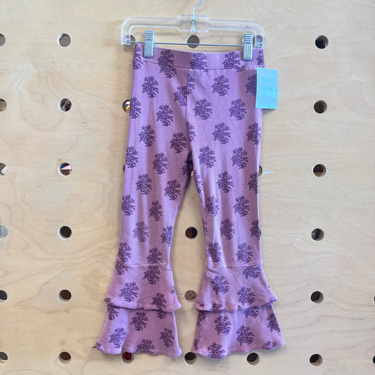Organic Pink/Plum Floral Pants