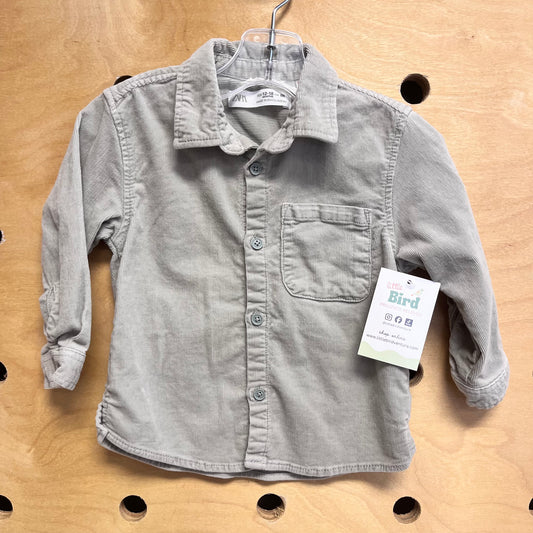 Seafoam Cord Button Up