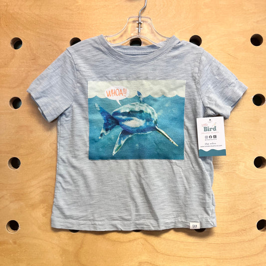 Blue 'Woah' Shark Tee