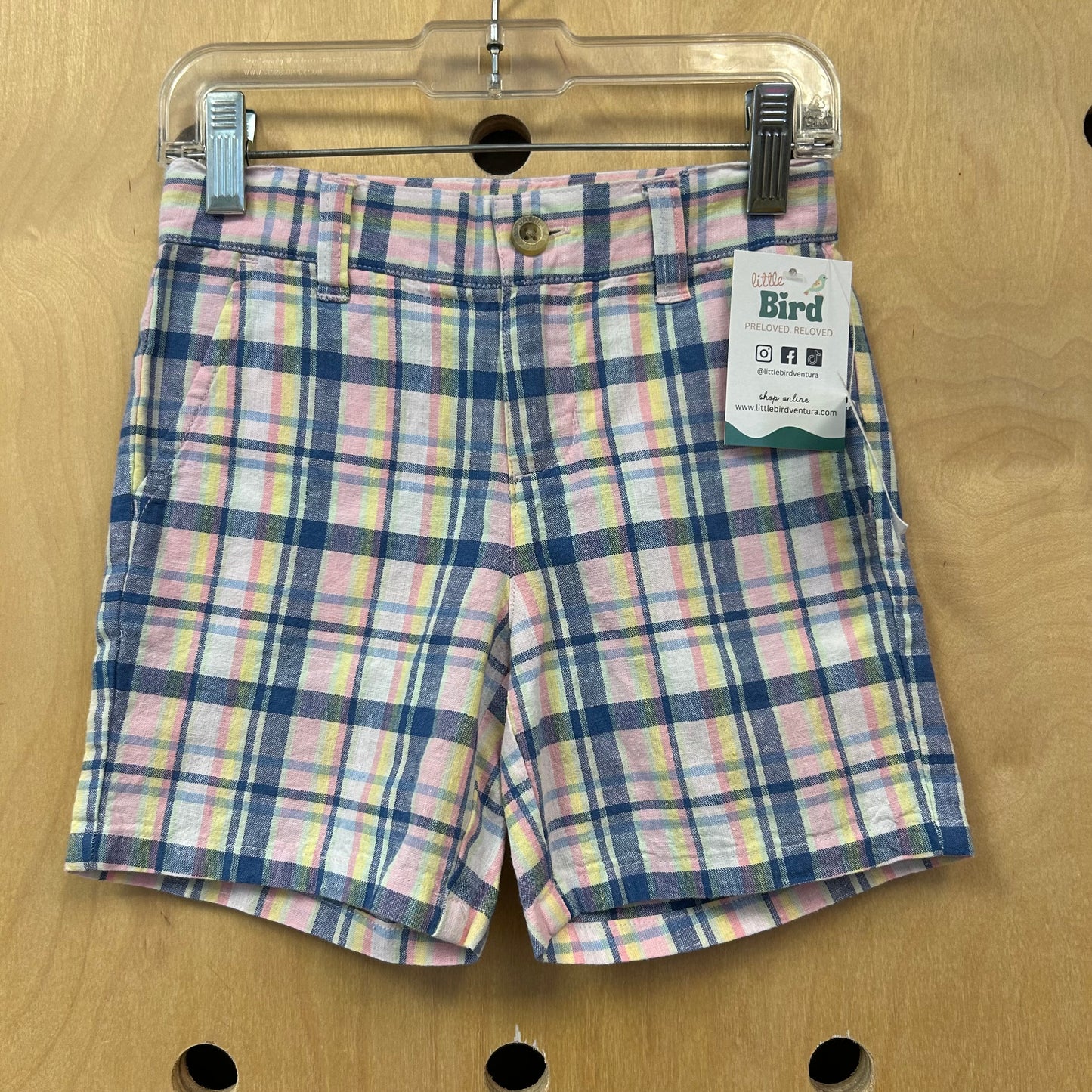 Pink Plaid Shorts NEW!