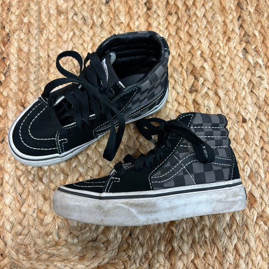 Black & Grey Checkered Hi Tops