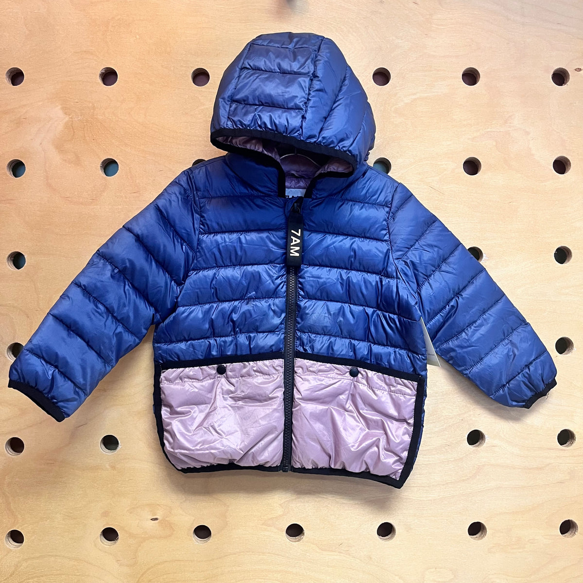Blue/Purple Packable Puffer Jacket