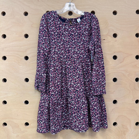 Purple/Pink Floral LS Dress