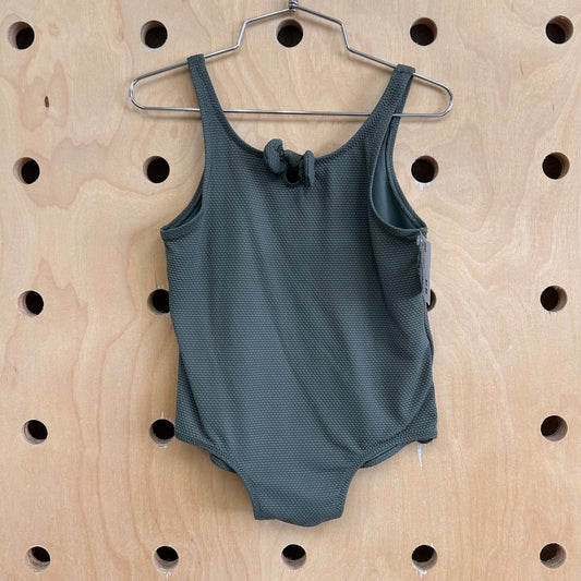 Olive Textured Swimsuit