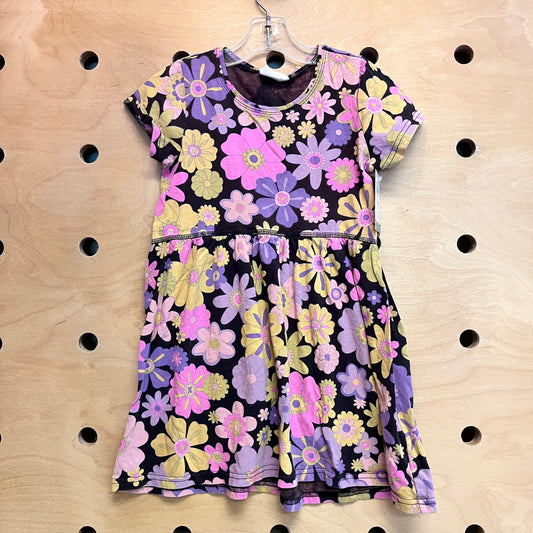 Black Mod Floral Dress