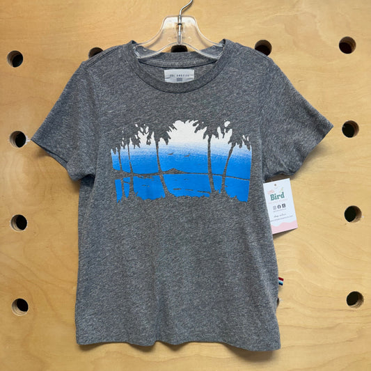 Grey/Blue Beach Scene Tee