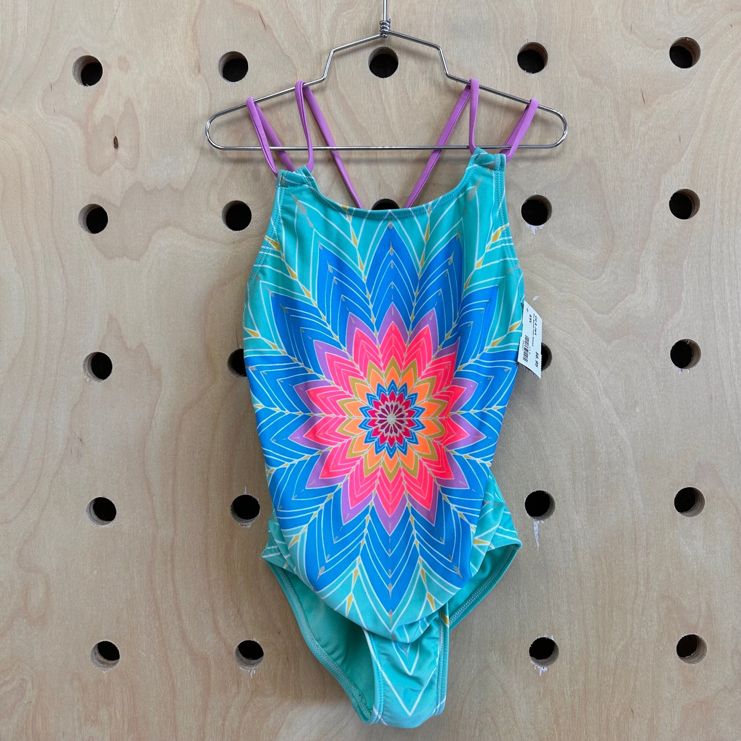 Blue Mandala Flower Swimsuit