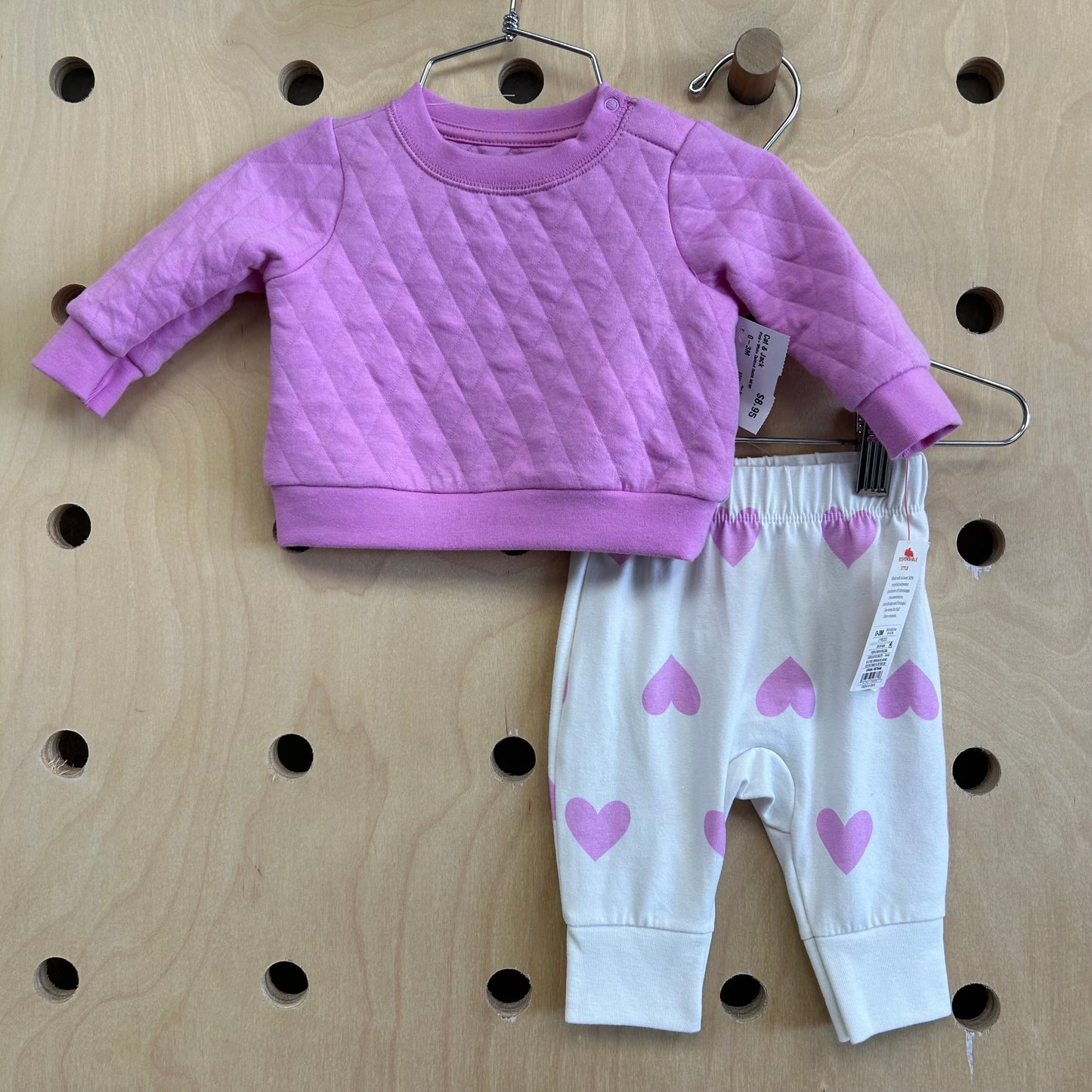 Pink+White Quilted Outfit NEW!