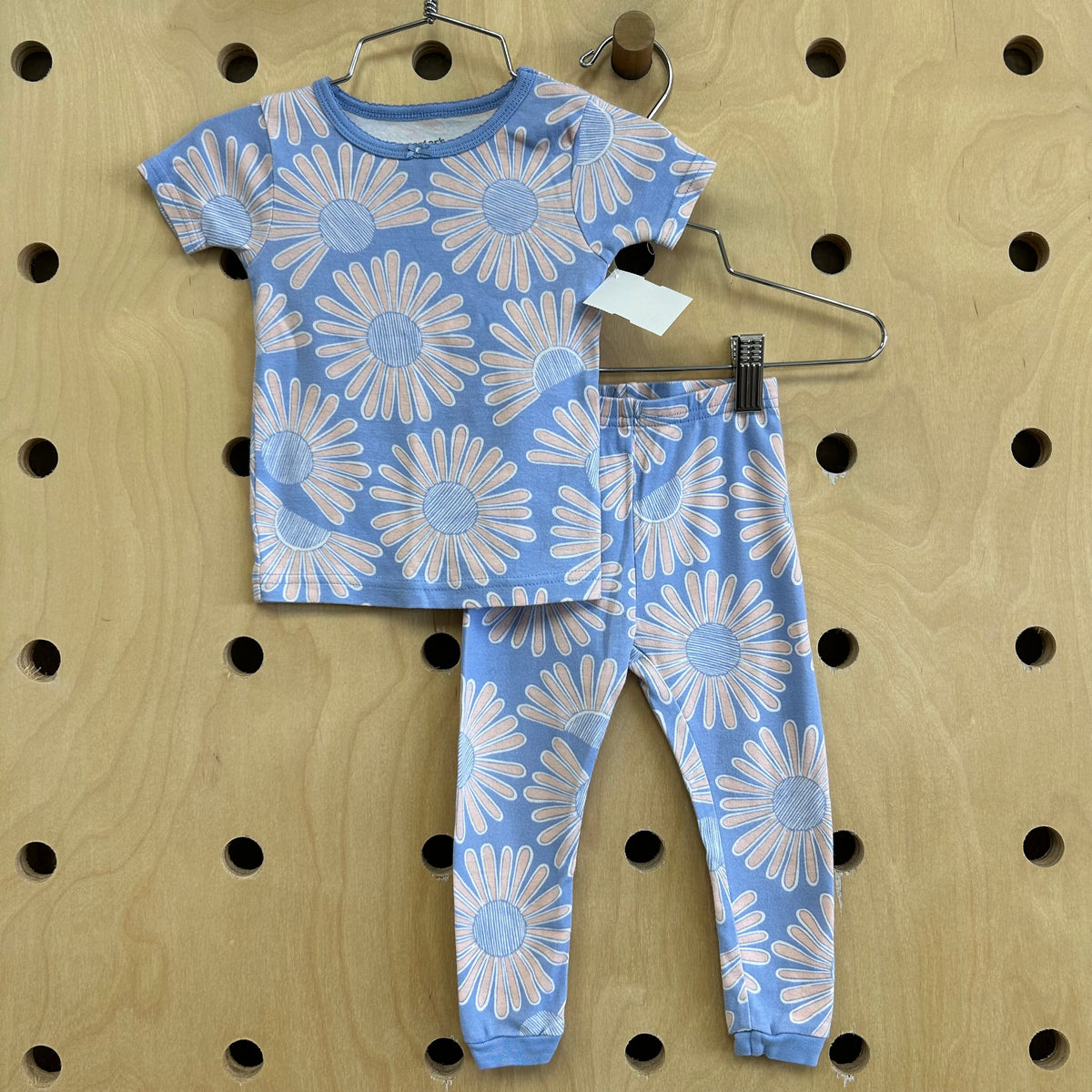 Pink+Blue Floral Pajamas
