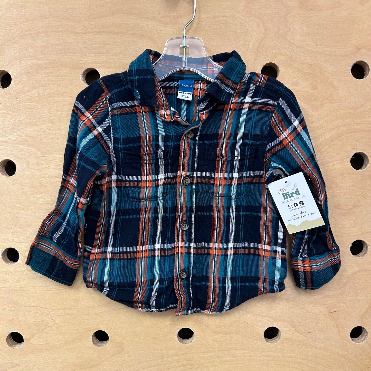 Teal/Brown Plaid Flannel