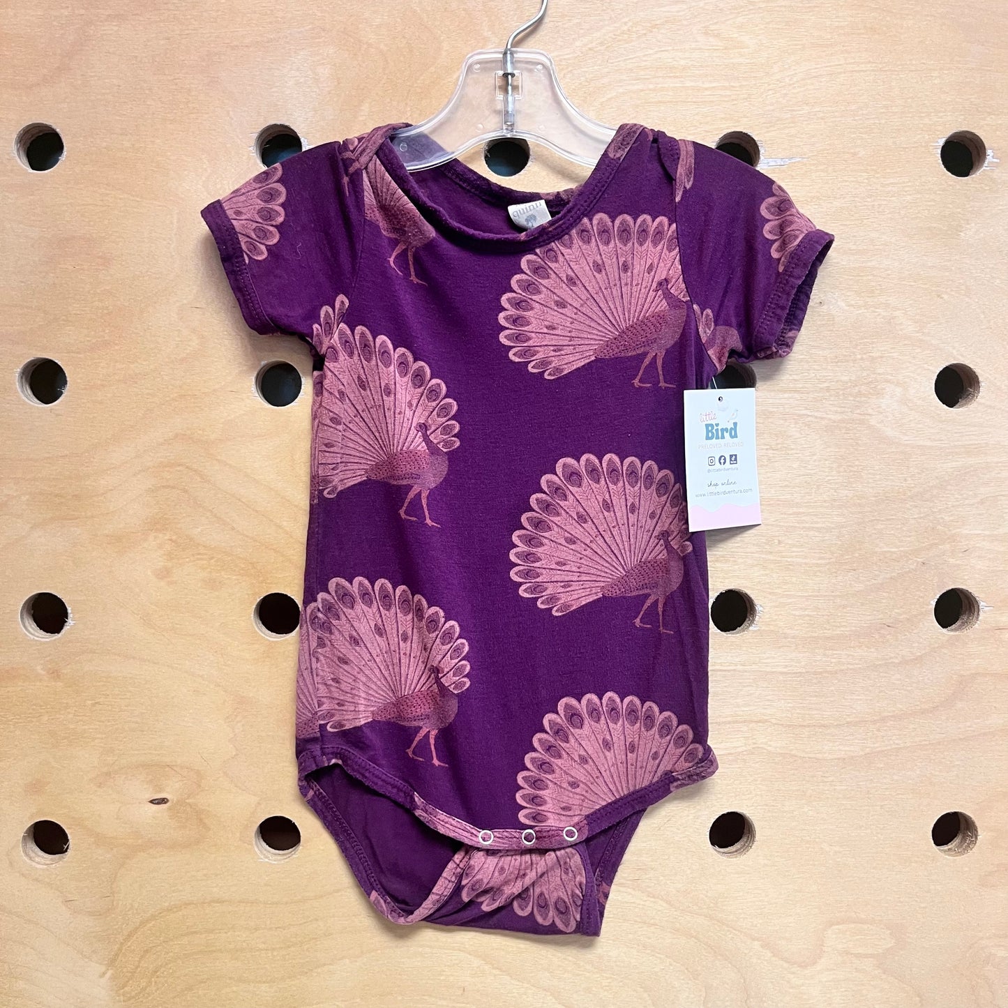 Purple Modal Peacock Bodysuit