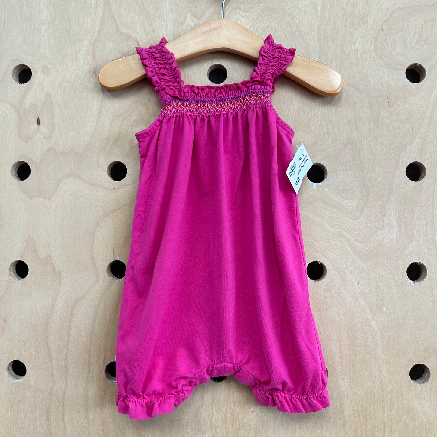 Pink Smocked Romper