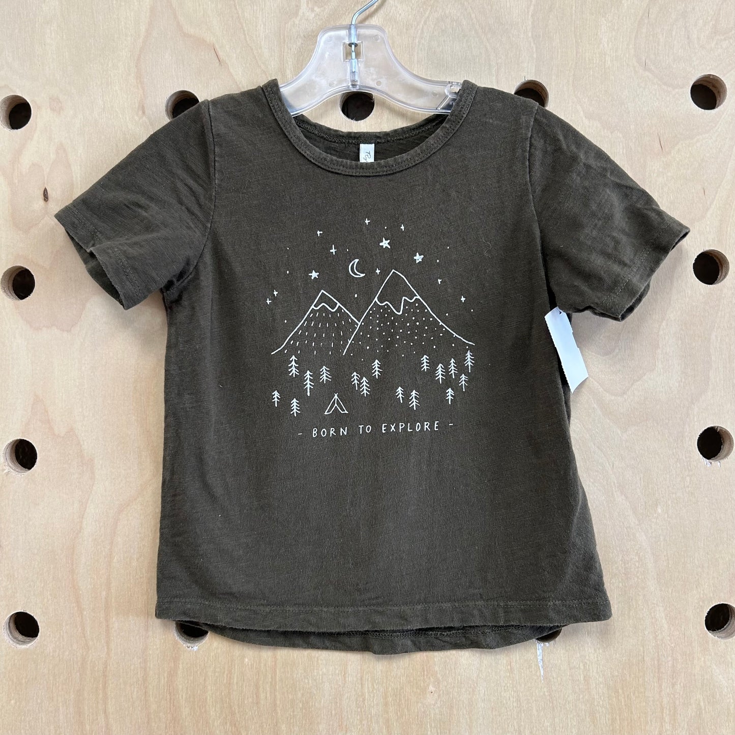 Olive Born to Explore Tee