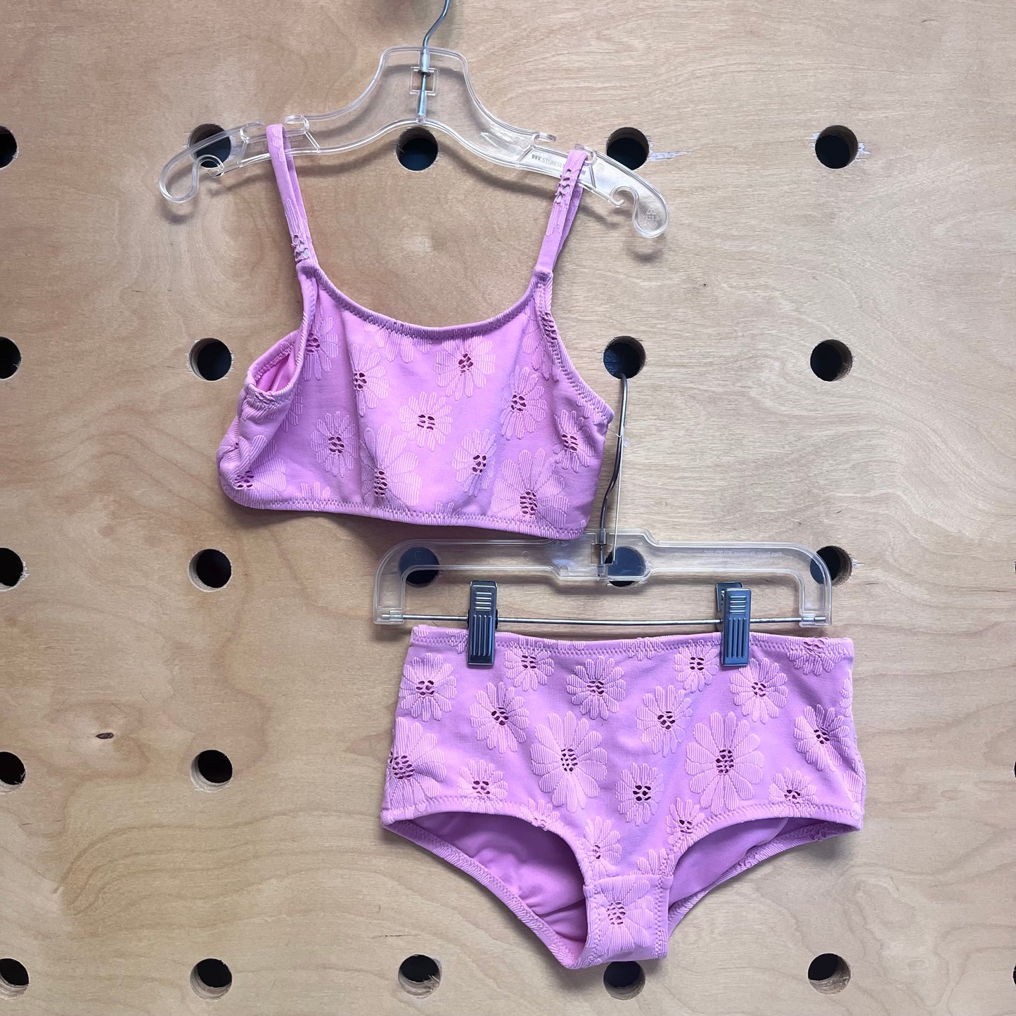 Pink Floral 2pc Swimsuit