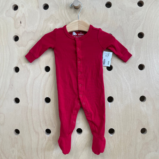 Red Snap Footies