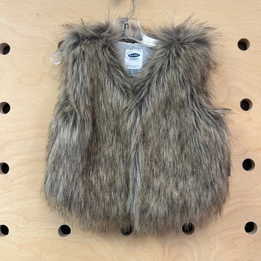 Brown Fuzzy Vest
