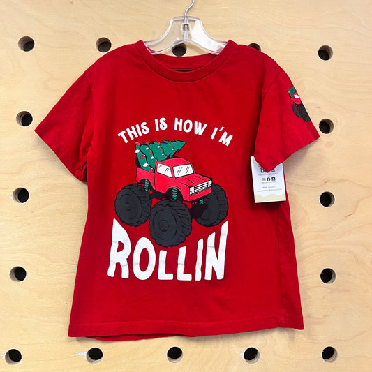 Red This is How I'm Rollin Tee