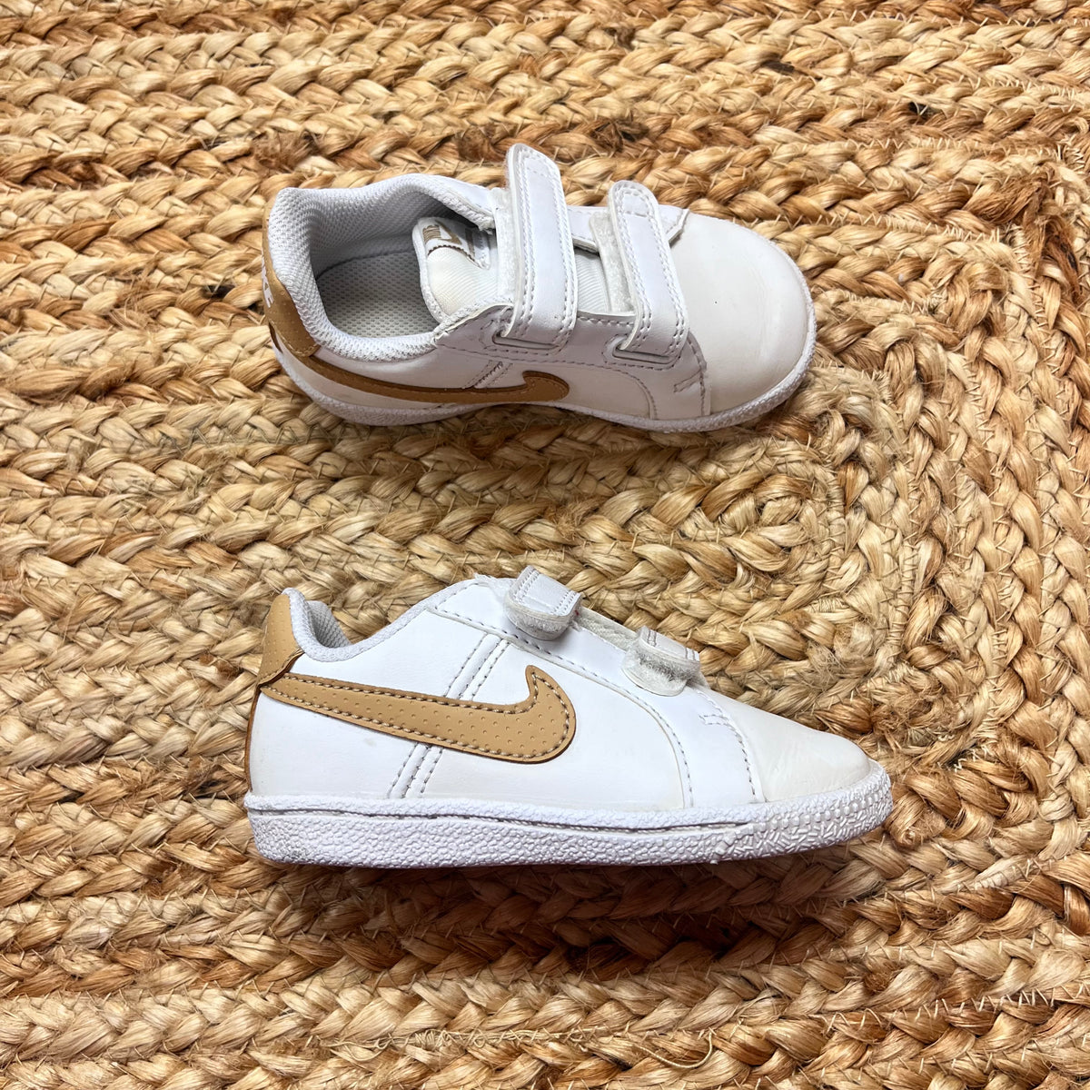 White Court Royale Velcro Sneakers