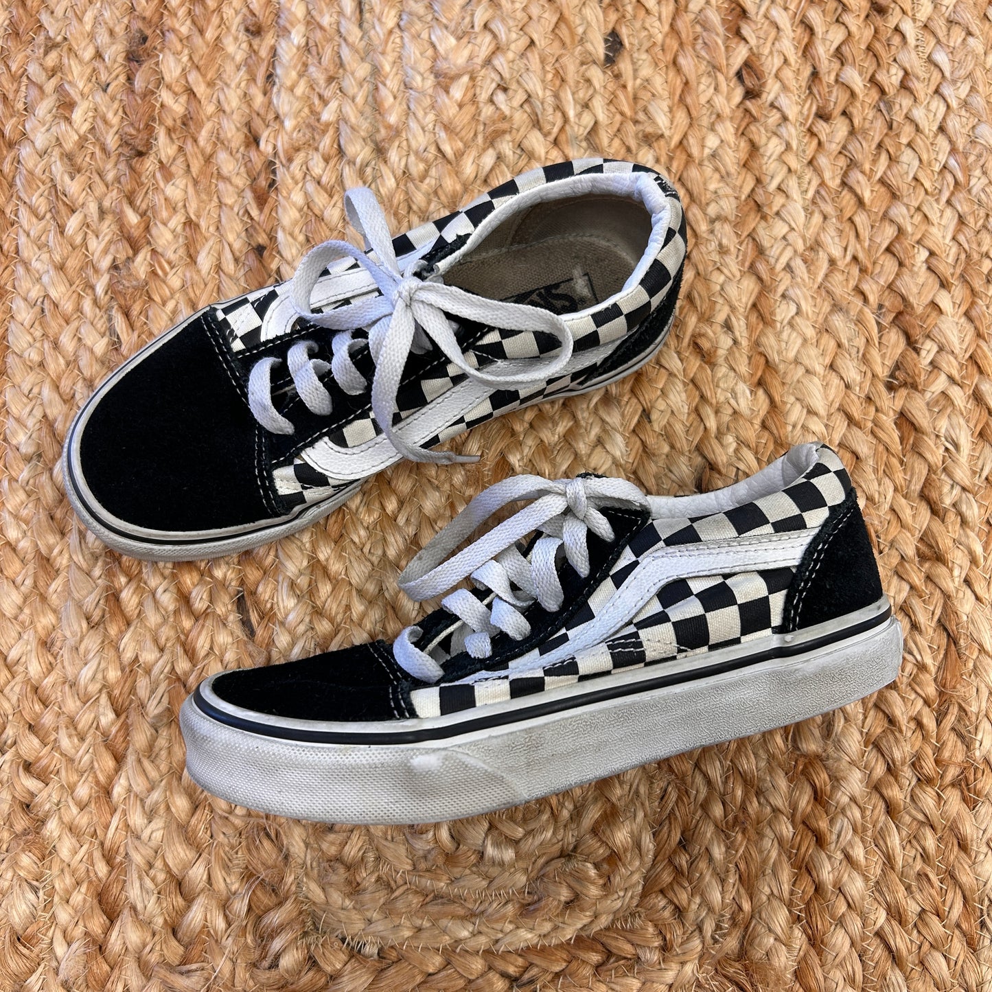 B&W Old Skool Checkerboard Shoes