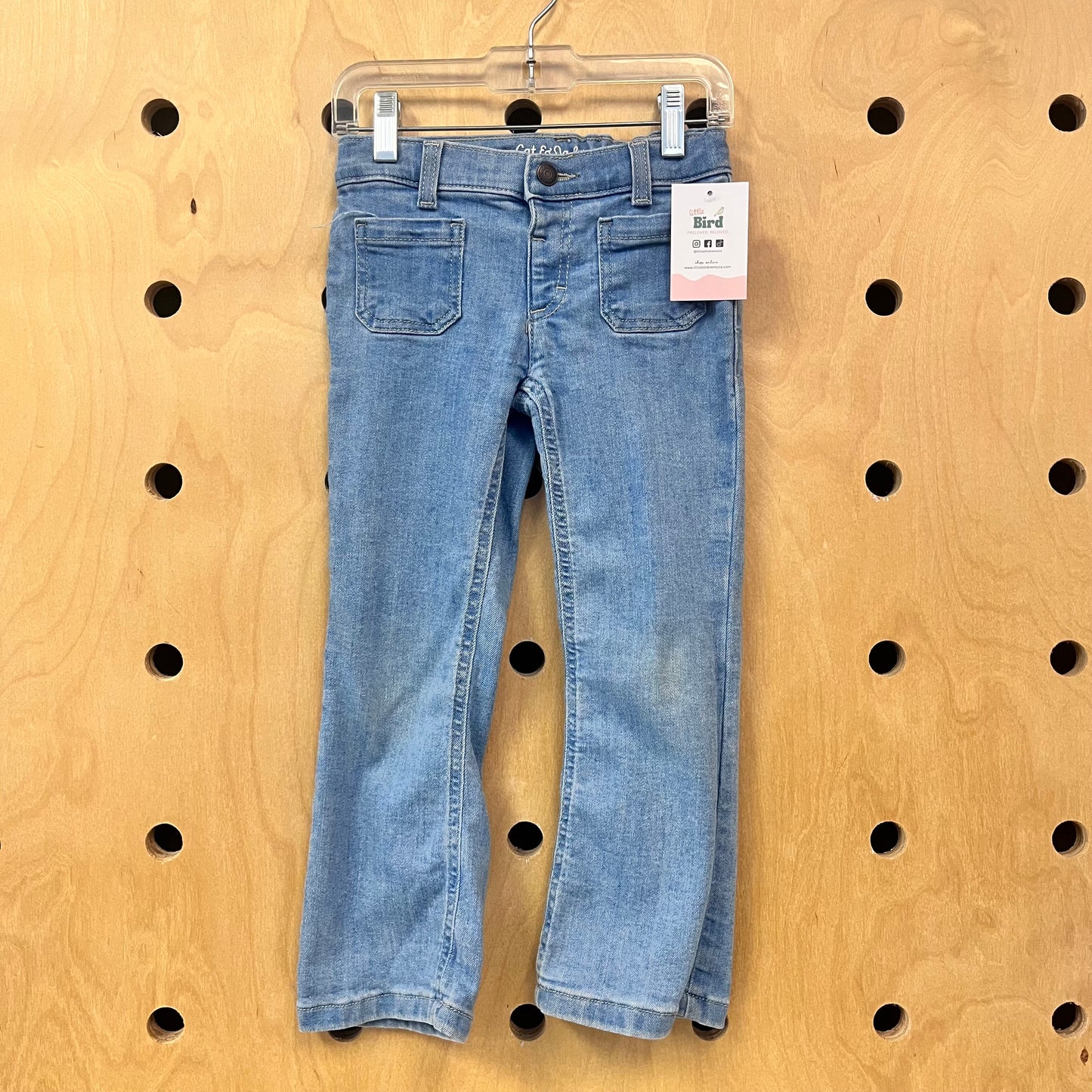 Front Pocket Flare Denim