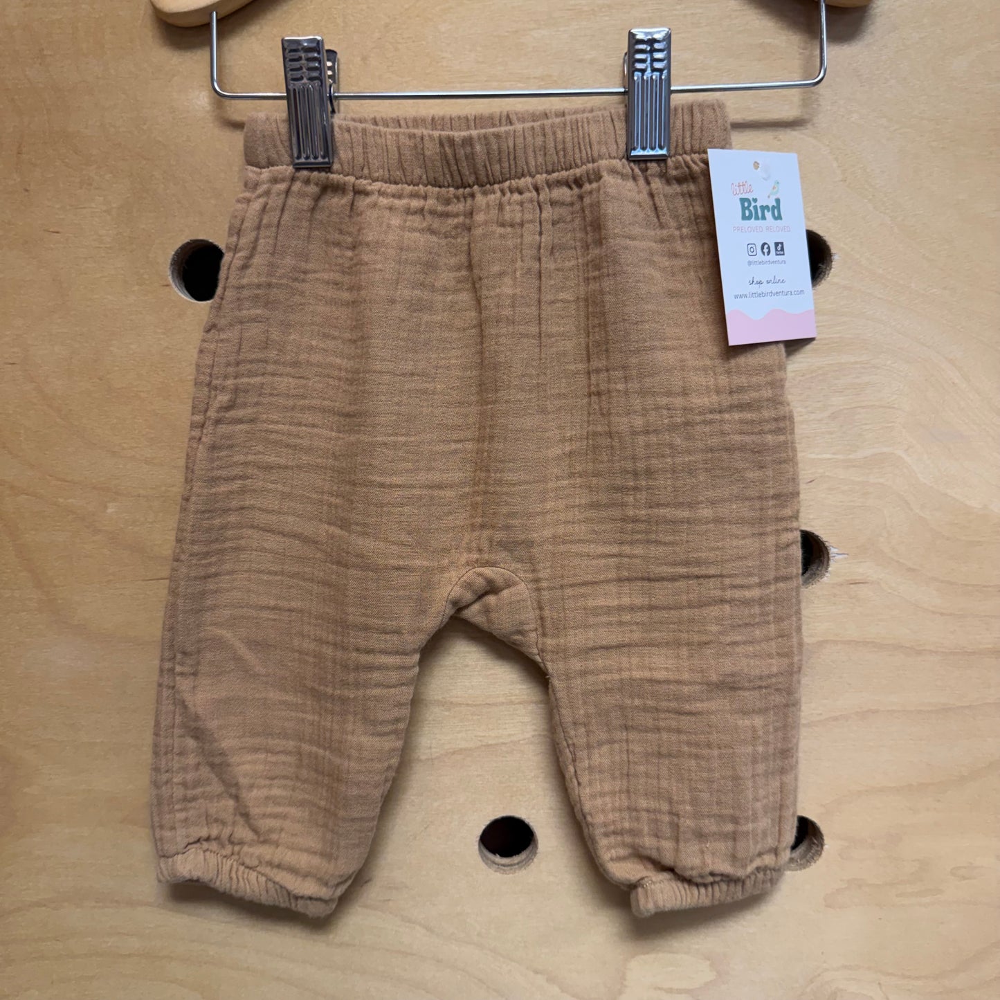 Brown Gauze Pants