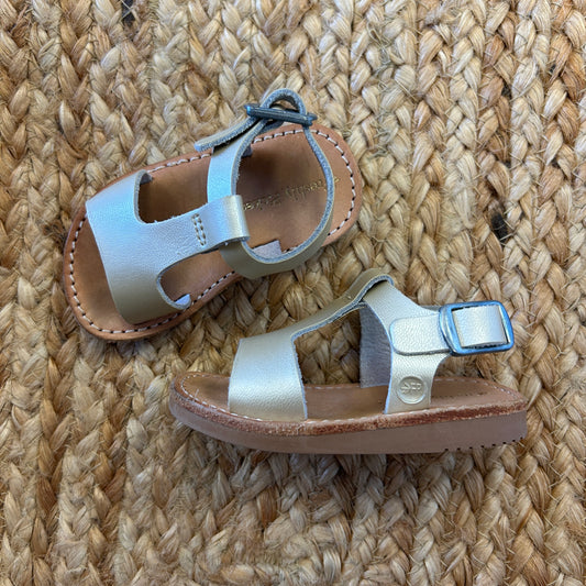 Gold Leather Sandals