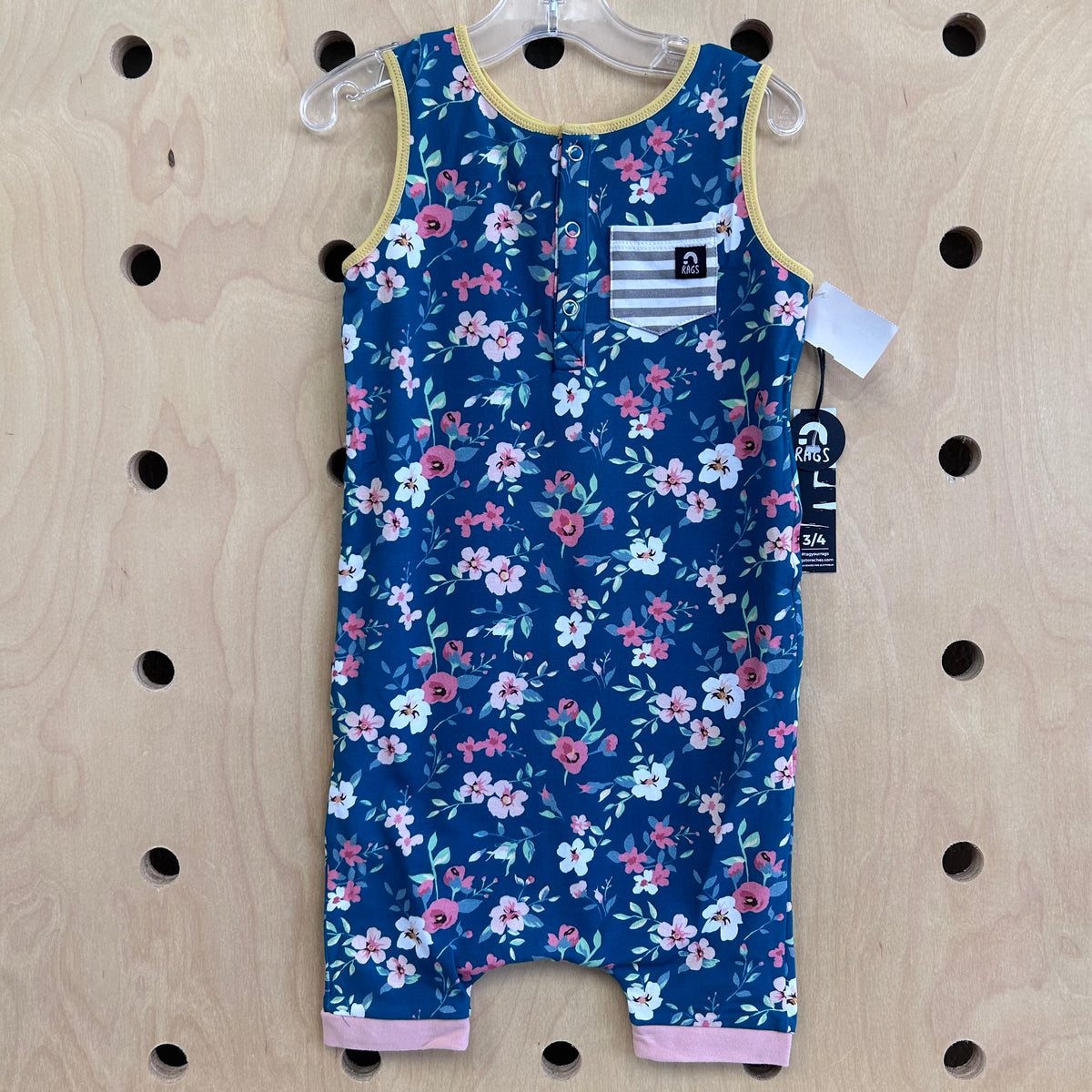 Teal Floral Romper NEW!