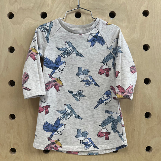 Beige Birdy Dress
