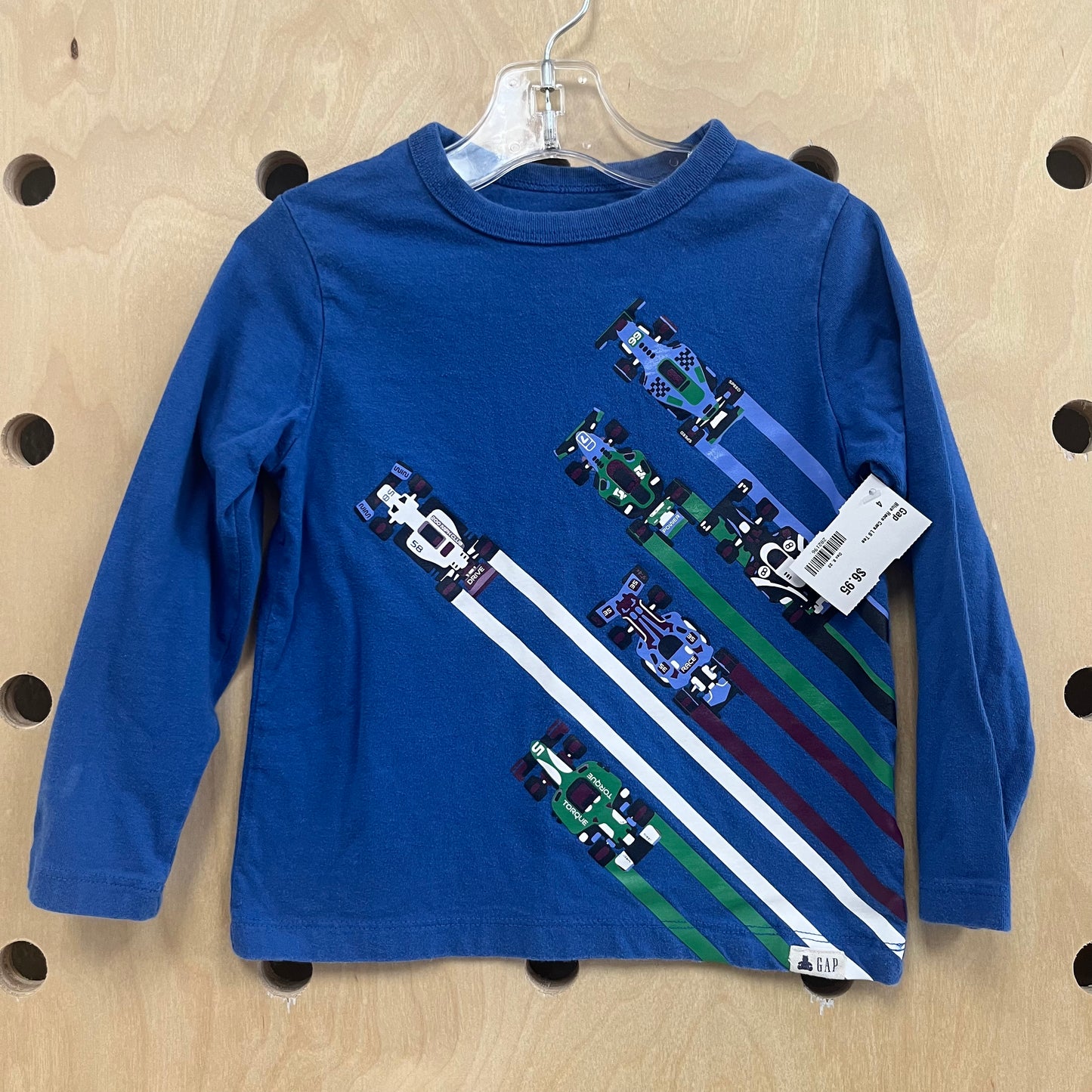 Blue Race Cars LS Tee