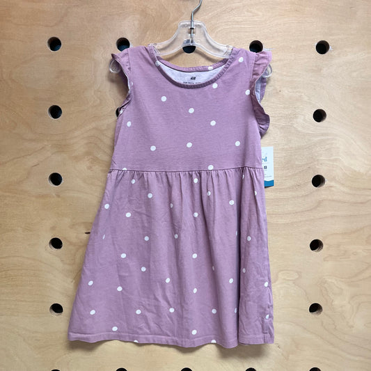 Dusty Pink Polka Dot Dress