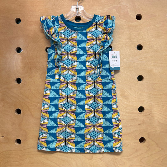 Blue/Yellow Butterflies Dress