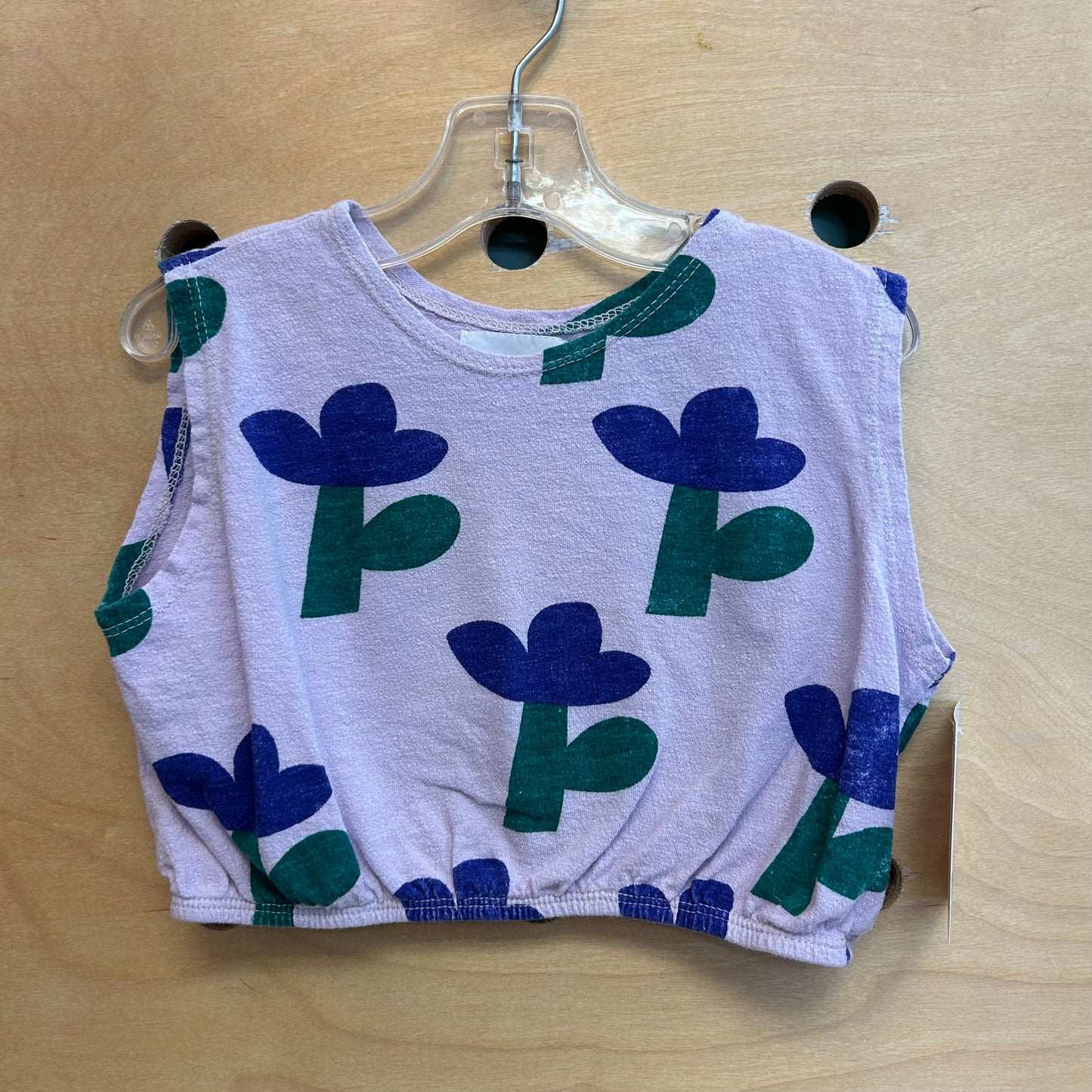Lavender Floral Crop Top