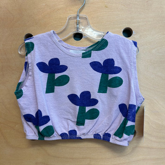 Lavender Floral Crop Top