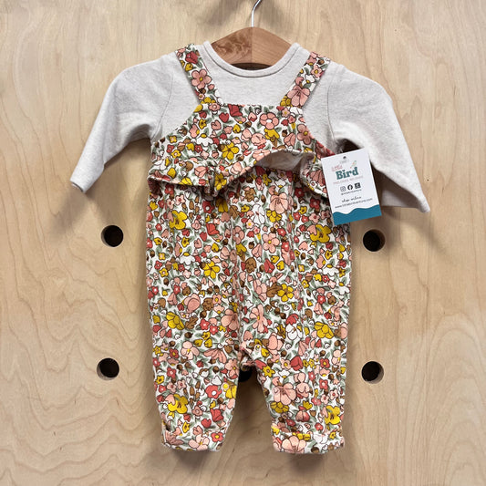 Beige & Floral Outfit
