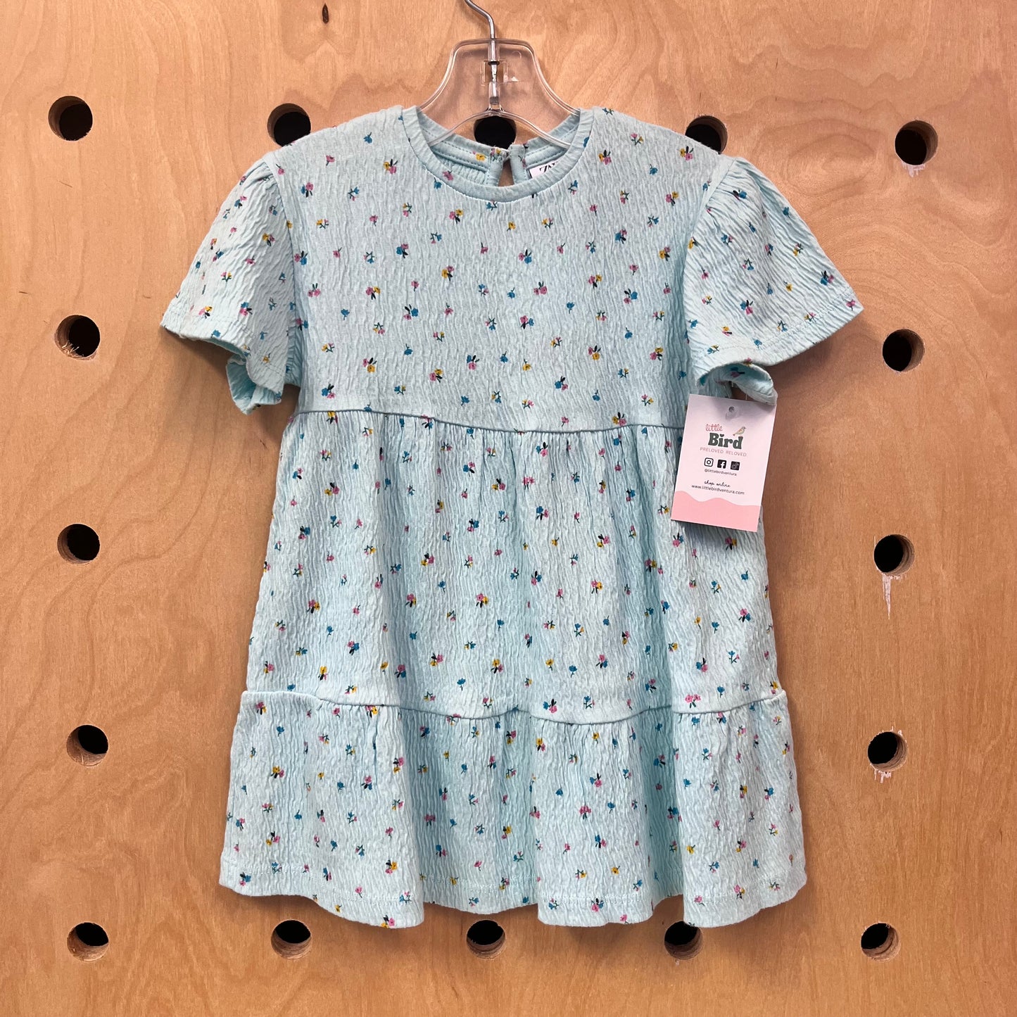 Mint Floral Crinkle Dress NEW!