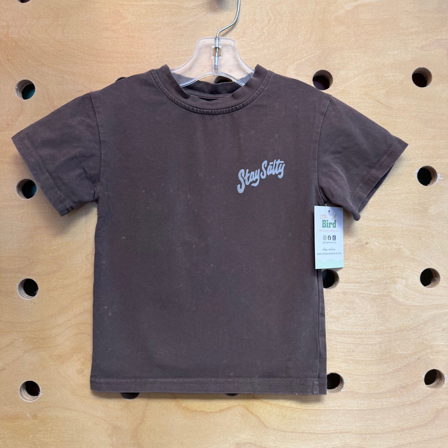 Brown Stay Salty Tee