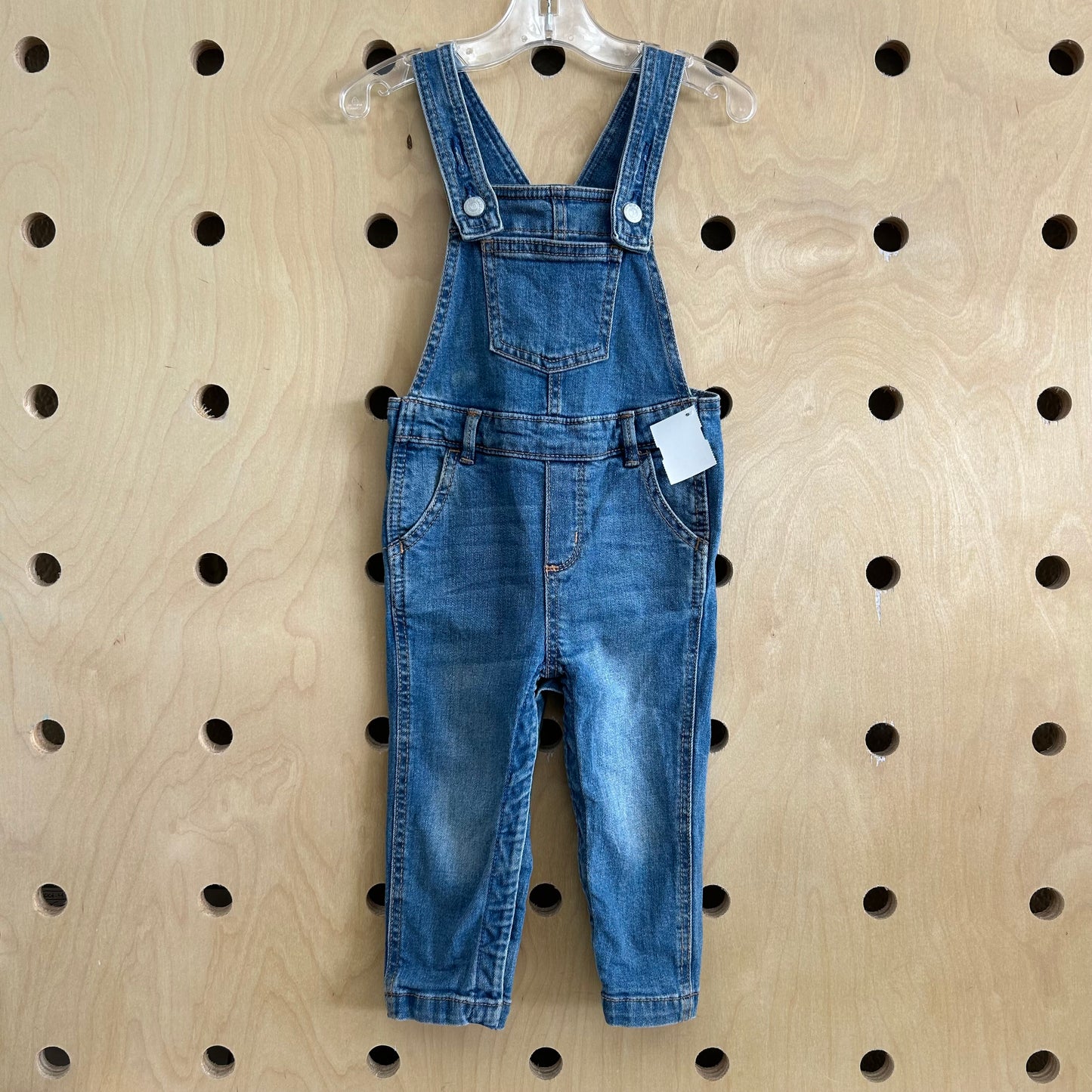 Skinny Denim Overalls